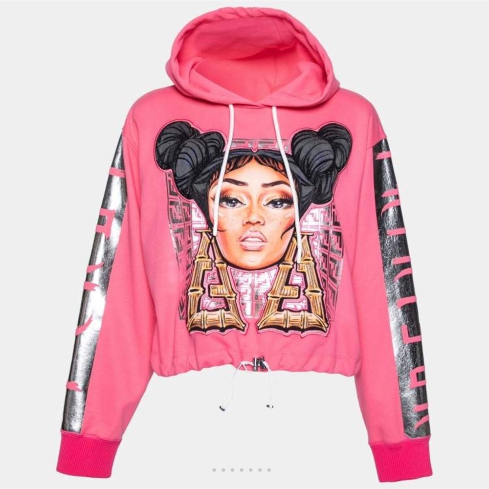 Fendi Pink Graphic Hoodie